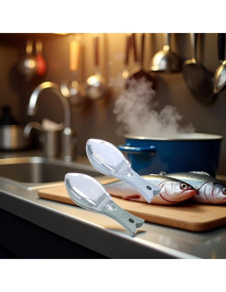 Juego de 2 Removedores de Escamas BWESOO - Azul y Verde