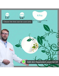Parche Hidrocoloide para Granitos Guiyal - 112 Piezas, 3 Tamaños 2
