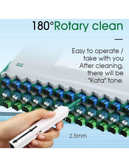 Bolígrafo de limpieza Zeasun para conectores SC FC ST 2.5mm