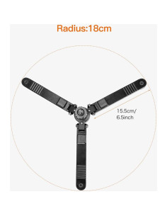 Base de trípode Koolehaoda KM3 para monopod 3 patas 340g 2