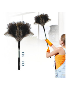 Plumero Extensible Holyenten de Plumas de Avestruz 119 cm