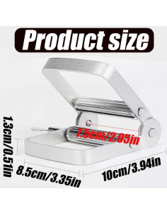 Exprimidor de Tubo de Aluminio Quweiz 10 cm para Pintura y Pasta 2