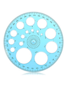 Plantilla de Círculo para Dibujar BOHUIZ 11.5 cm Azul
