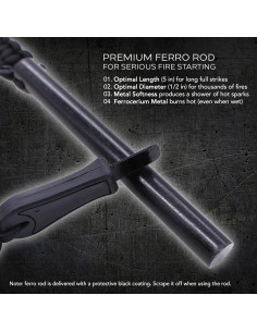 Encendedor Ferro Rod Hot Strike EPG-Hot-Strike | Supervivencia 2