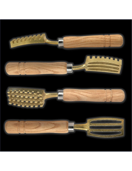 Cepillo para Escalar Pescado Kwizing - Hecho en Japón, 32 Dientes de Latón