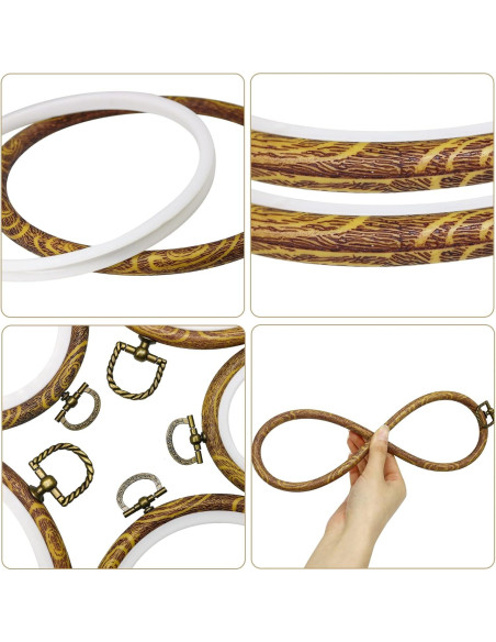 Aros de Bordado Redondos Guofa 5 Piezas 12.7 cm Duraderos