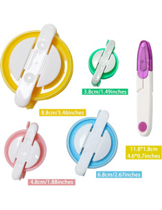 Juego de Herramientas para Pompoms CHELIZIYA 4 Tamaños con Tijeras 2