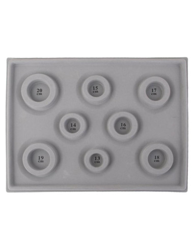 Tablero de Joyería Portátil GooDay 25.9x34.5cm Gris