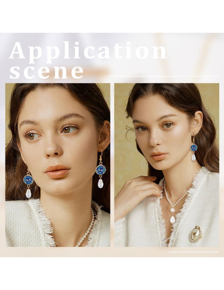 Conectores Cabochon Beebeecraft 48Pcs Latón Baño Oro 18K