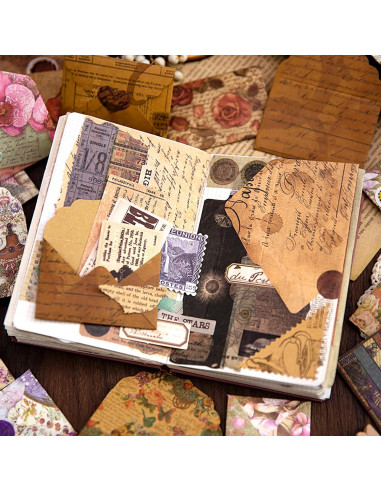 Conjunto de Sobres Vintage Doraking 40 Sobres y Sellos 5x8 cm