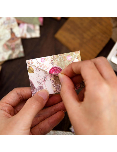 Conjunto de Sobres Vintage Doraking 40 Sobres y Sellos 5x8 cm