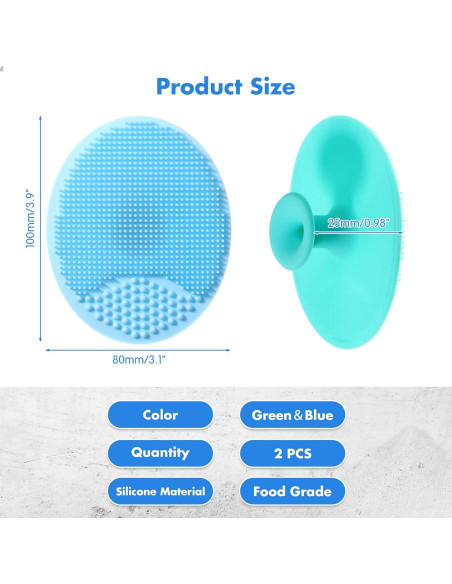 Juego de 2 Cepillos de Silicona Yinkin para Verduras 10x8 cm