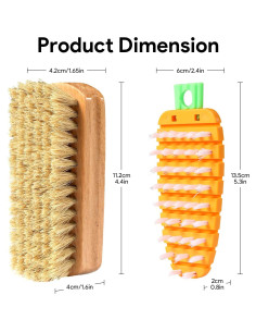 Juego de Cepillos para Verduras SXoonKing - 2 Piezas 2