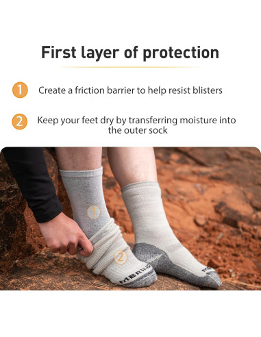 Calcetines Liner de Dedos Cool-max para Correr - 3 Pares