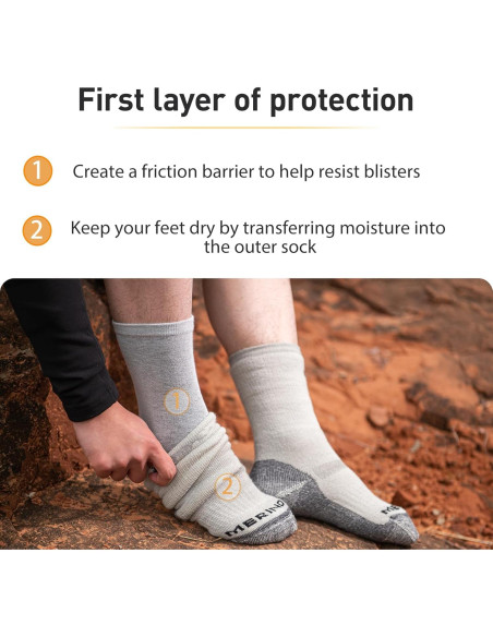 Calcetines Liner de Dedos Cool-max para Correr - 3 Pares