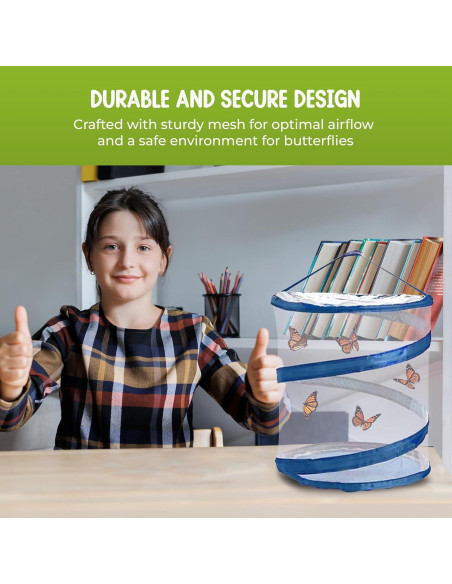 Jaula Plegable para Mariposas Nature Gift 30.5cm Malla Transpirable Jaula Plegable para Mariposas Nature Gift 30.5cm Malla Transpirable