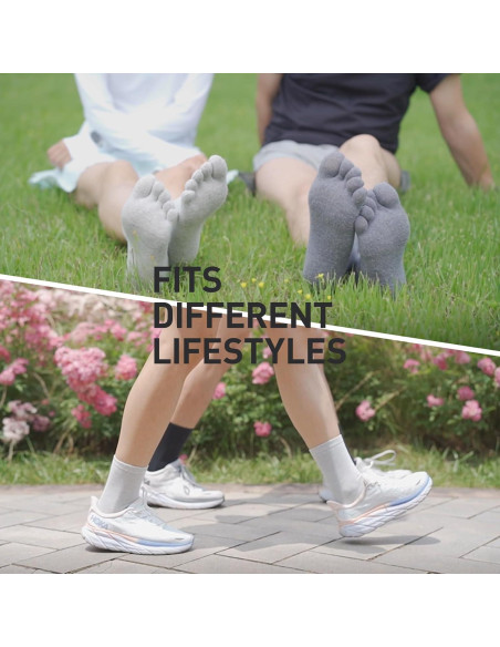 Calcetines Liner de Dedos Cool-max para Correr - 3 Pares