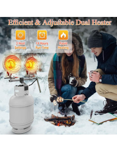 Calentador de Propano Buyplus B2273 - 30000 BTU Exterior Rojo 2