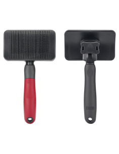 KONG Cepillo Slicker Grande Autolimpiante para Perros Medianos a Grandes