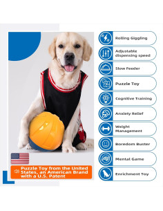 Juguete para Perros KADTC Baloncesto 14.3 cm Ajustable 2