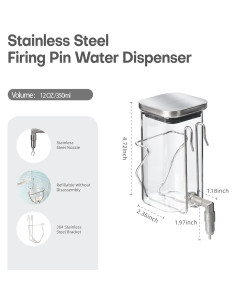 Botella de Agua para Mascotas HardcorePet 350ml Acero Inoxidable 2