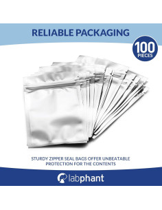 Bolsas Mylar con Cierre Zipper APPLAB 140x85mm 100 Unidades 2