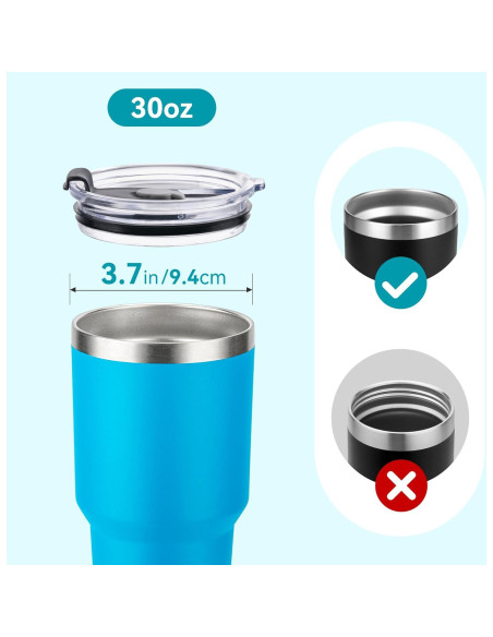 Tapa de Reemplazo 30 oz Soledea para YETI y Más - 2 Pack Tapa de Reemplazo 30 oz Soledea para YETI y Más - 2 Pack