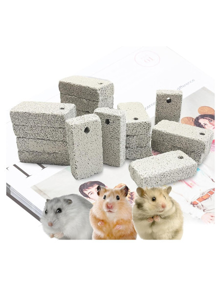 18 Juguetes de Masticar para Mascotas HZJPIN - Piedra Lava Natural