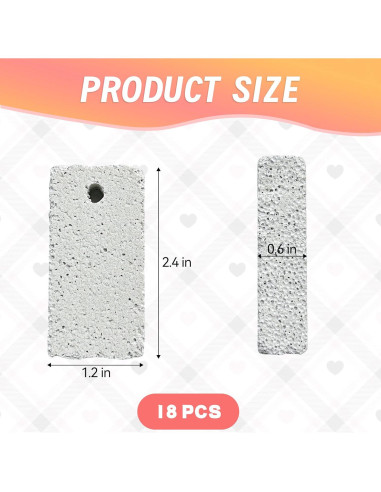 18 Juguetes de Masticar para Mascotas HZJPIN - Piedra Lava Natural