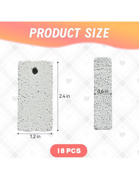 18 Juguetes de Masticar para Mascotas HZJPIN - Piedra Lava Natural