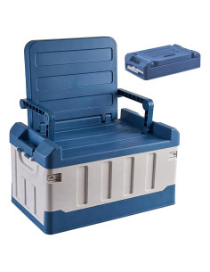Caja Organizadora Plegable HAOFALUC 60L Asiento Camping Azul
