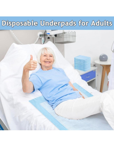 30 Almohadillas Desechables Incontinencia 60x90 cm Erinnmy