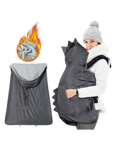 Cubierta para Portabebés Orzbow Gris Oscuro 3 Temporadas Impermeable