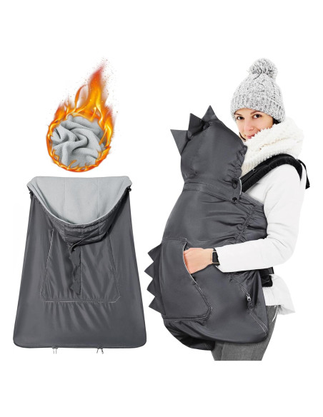 Cubierta para Portabebés Orzbow Gris Oscuro 3 Temporadas Impermeable