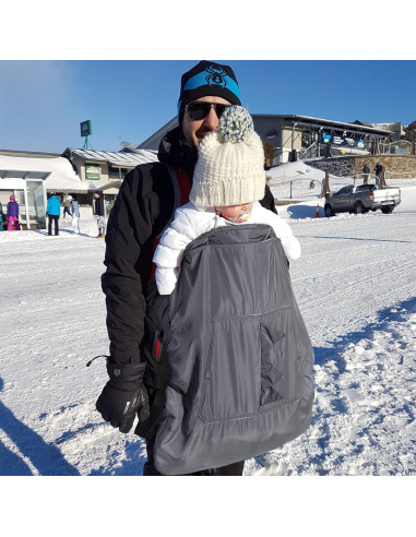 Cubierta para Portabebés Orzbow Gris Oscuro 3 Temporadas Impermeable