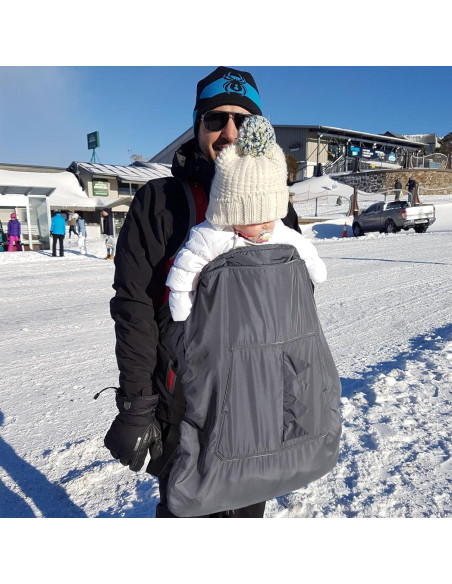 Cubierta para Portabebés Orzbow Gris Oscuro 3 Temporadas Impermeable