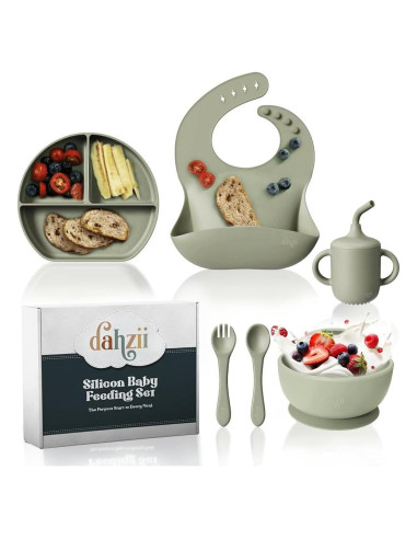 Juego de Alimentación para Bebés Dahzii 6 Piezas Antideslizante