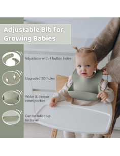 Juego de Alimentación para Bebés Dahzii 6 Piezas Antideslizante 2