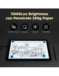 Caja de Luz A4 Heanolier LED Magnética Ajustable 31.6x21.8cm 2