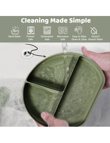 Juego de Alimentación para Bebés Dahzii 6 Piezas Antideslizante