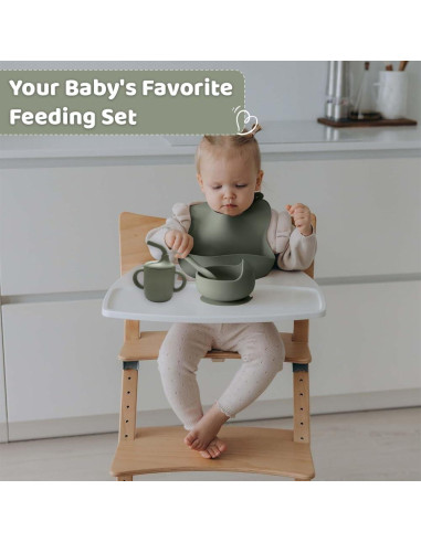 Juego de Alimentación para Bebés Dahzii 6 Piezas Antideslizante