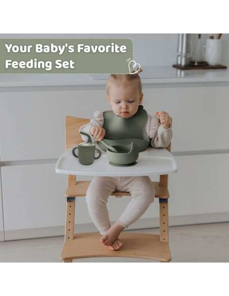 Juego de Alimentación para Bebés Dahzii 6 Piezas Antideslizante