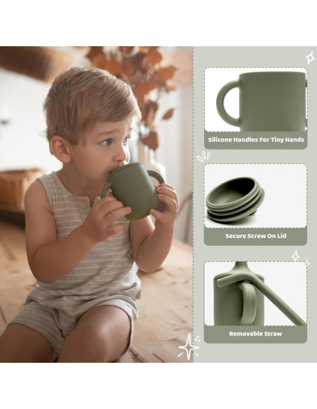 Juego de Alimentación para Bebés Dahzii 6 Piezas Antideslizante