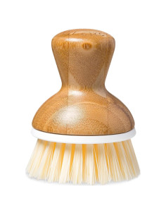 Cepillo de Platos Ergonómico Full Circle de Bambú Blanco