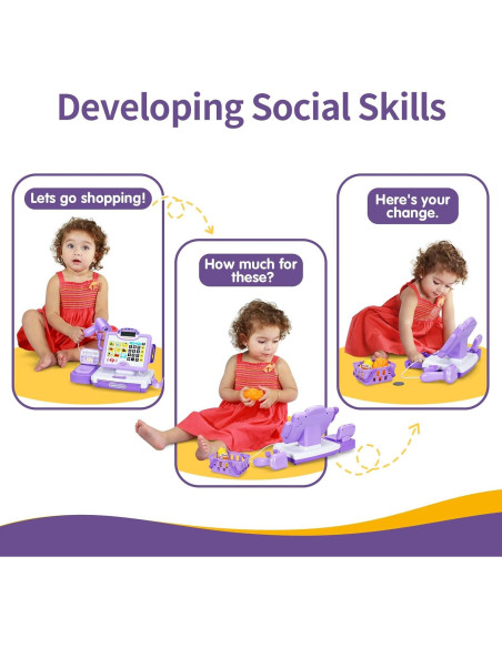 Caja Registradora Juguete Five Star Toys 57 Piezas Educativa