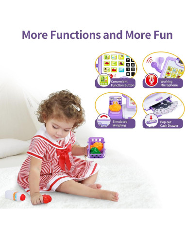 Caja Registradora Juguete Five Star Toys 57 Piezas Educativa