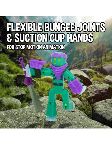 Figuras de Acción StikBot Legendz Zing - 4 Personajes y Accesorios