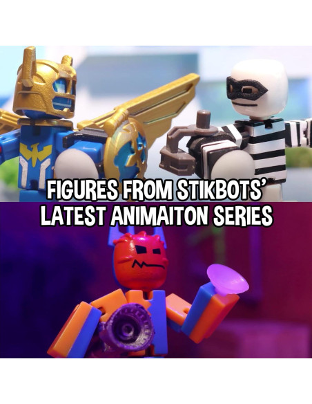 Figuras de Acción StikBot Legendz Zing - 4 Personajes y Accesorios