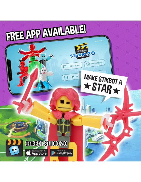 Figuras de Acción StikBot Legendz Zing - 4 Personajes y Accesorios