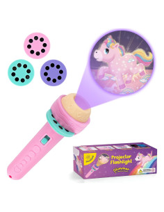 Linterna Proyector de Unicornio SNUGSHINE 24 Imágenes Rosa